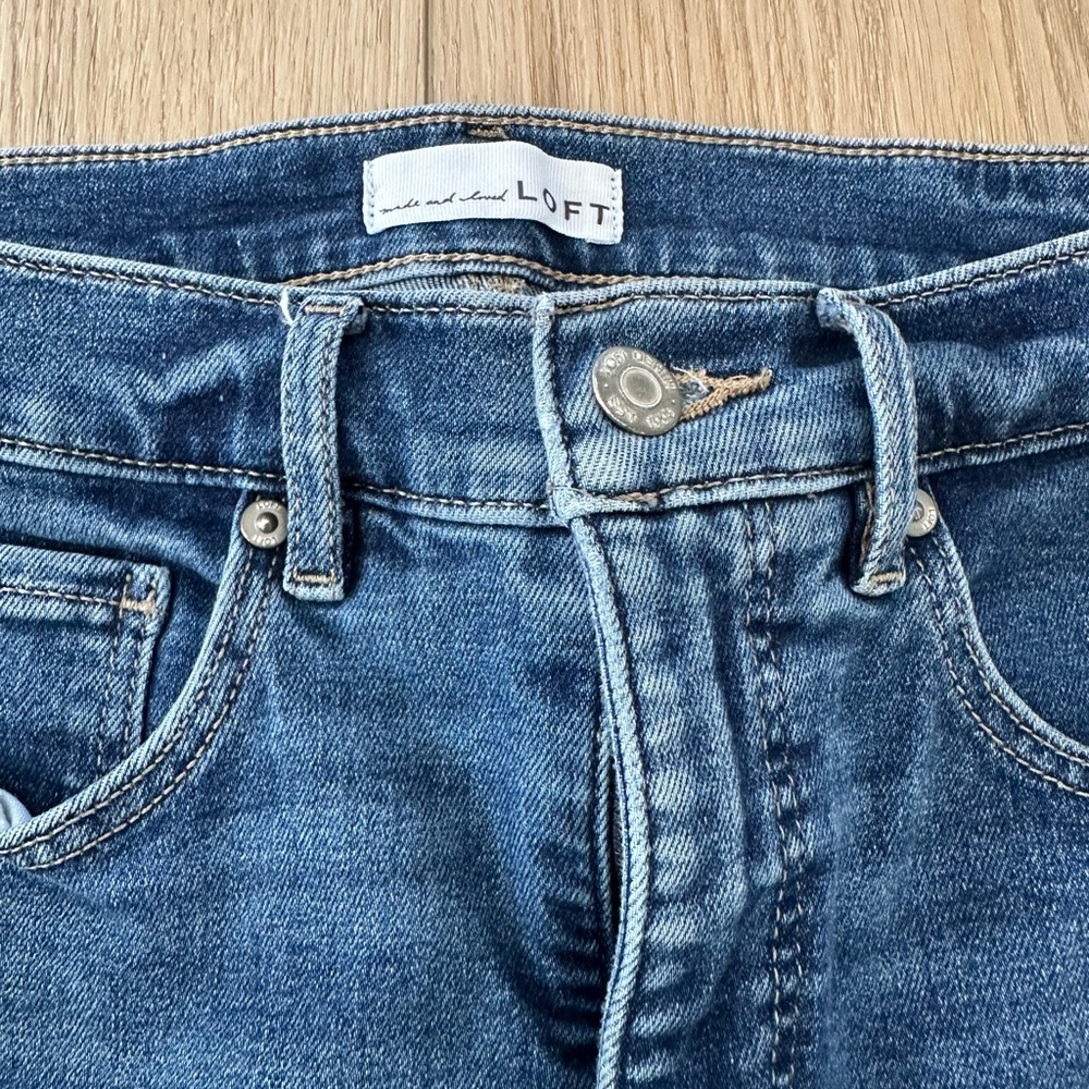 LOFT Women's Blue Denim Jeans